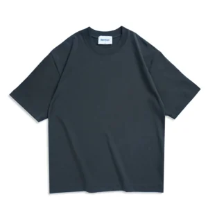 Oversizowy bawełniany t-shirt unisex w stylu streetwear Ciemnoszary