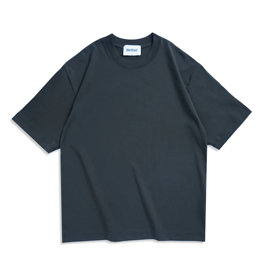 Oversizowy bawełniany t-shirt unisex w stylu streetwear Ciemnoszary