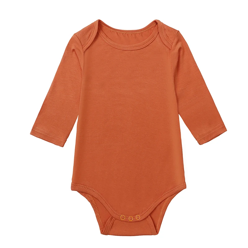 Pajacyk niemowlęcy z włókna bambusowego, długi rękaw, unisex 10