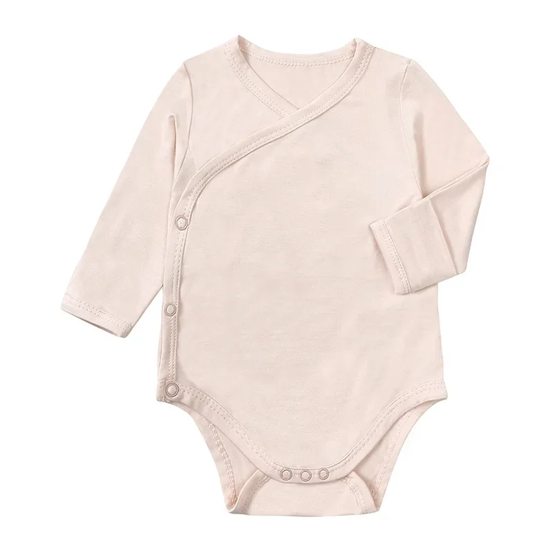 Pajacyk niemowlęcy z włókna bambusowego, długi rękaw, unisex 3