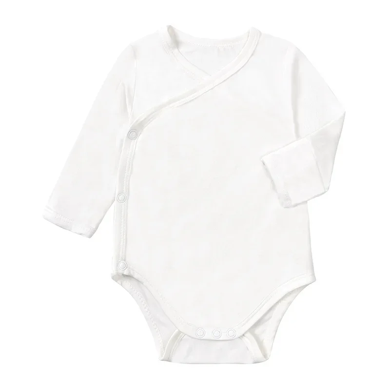Pajacyk niemowlęcy z włókna bambusowego, długi rękaw, unisex 5