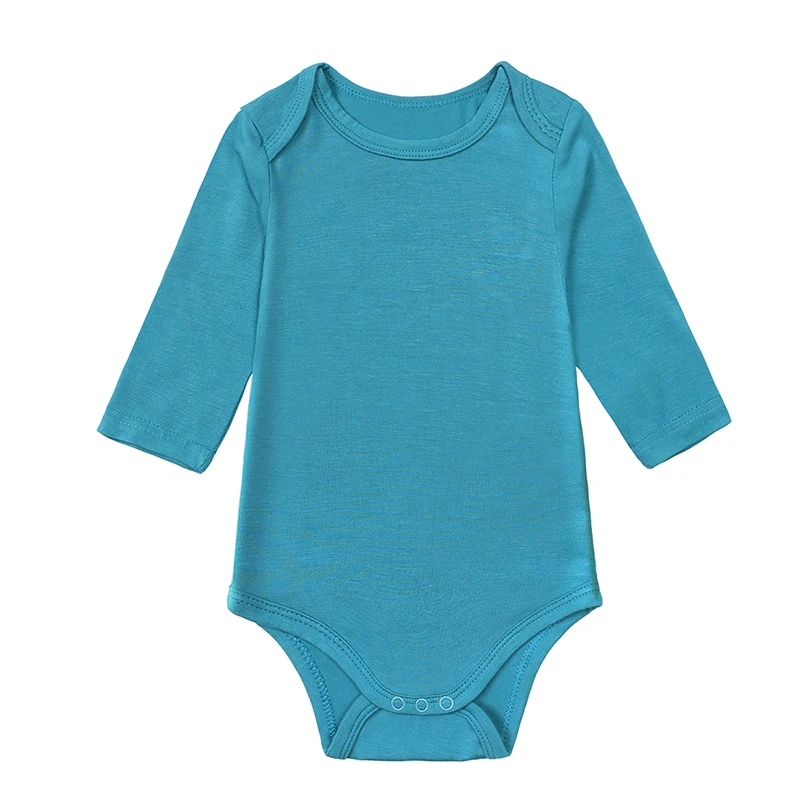 Pajacyk niemowlęcy z włókna bambusowego, długi rękaw, unisex 6