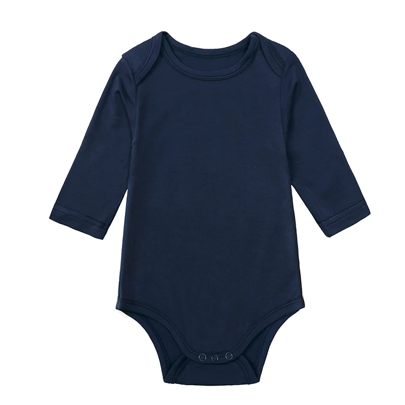 Pajacyk niemowlęcy z włókna bambusowego, długi rękaw, unisex 7