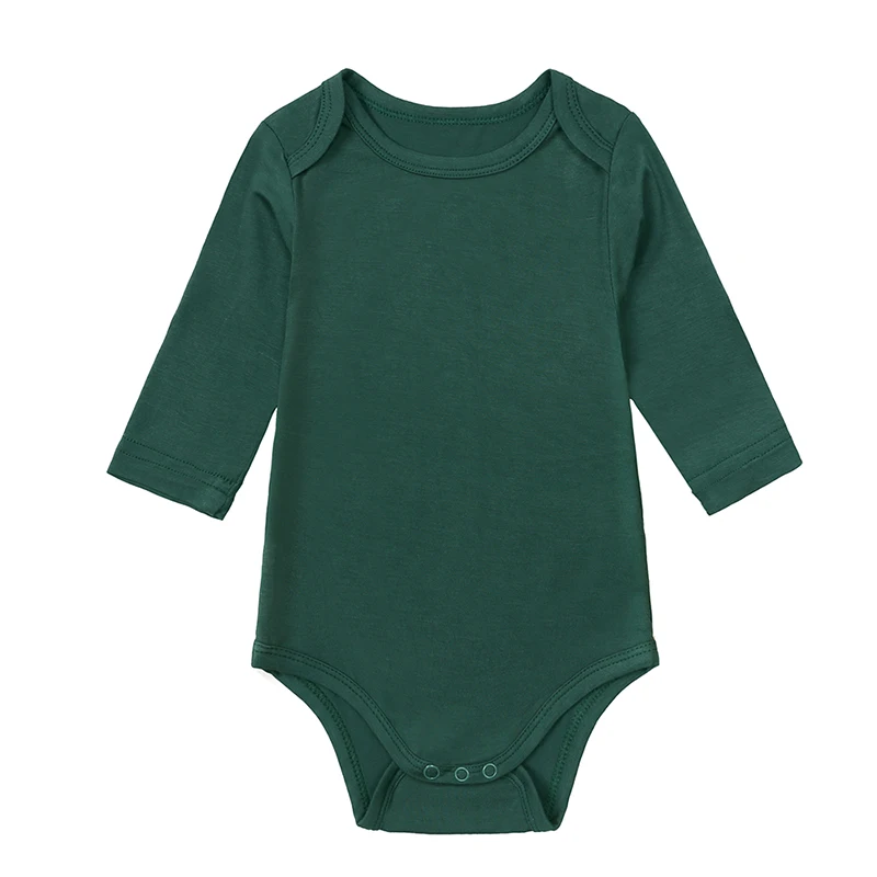 Pajacyk niemowlęcy z włókna bambusowego, długi rękaw, unisex 8