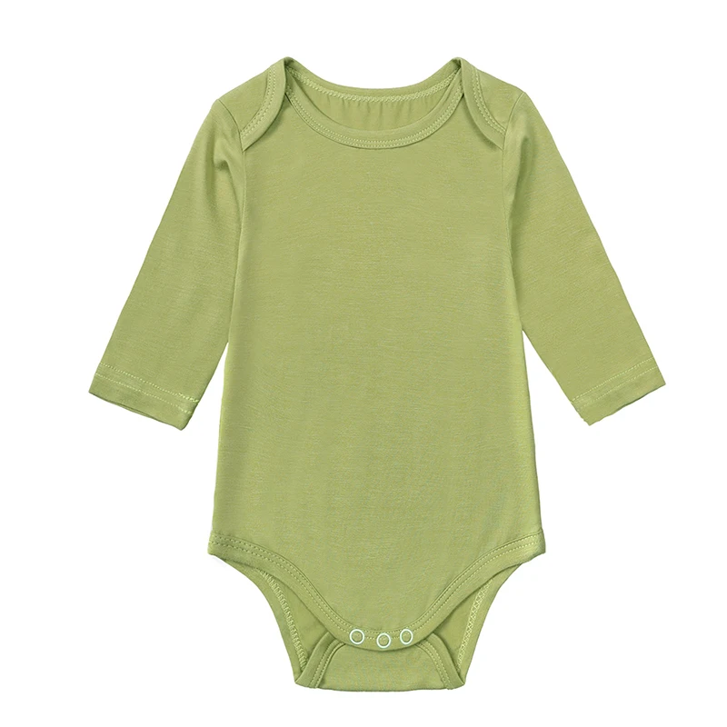 Pajacyk niemowlęcy z włókna bambusowego, długi rękaw, unisex 9
