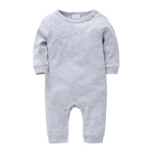 Pajacyk niemowlęcy bawełniany z długim rękawem unisex Py1259