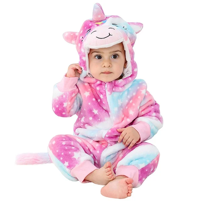 Pajacyk niemowlęcy z polaru ze zwierzątkiem - kombinezon G star unicorn