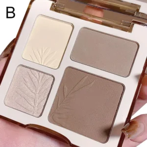 Paleta do konturowania twarzy 4 kolory bronzer i rozświetlacz Błękitny