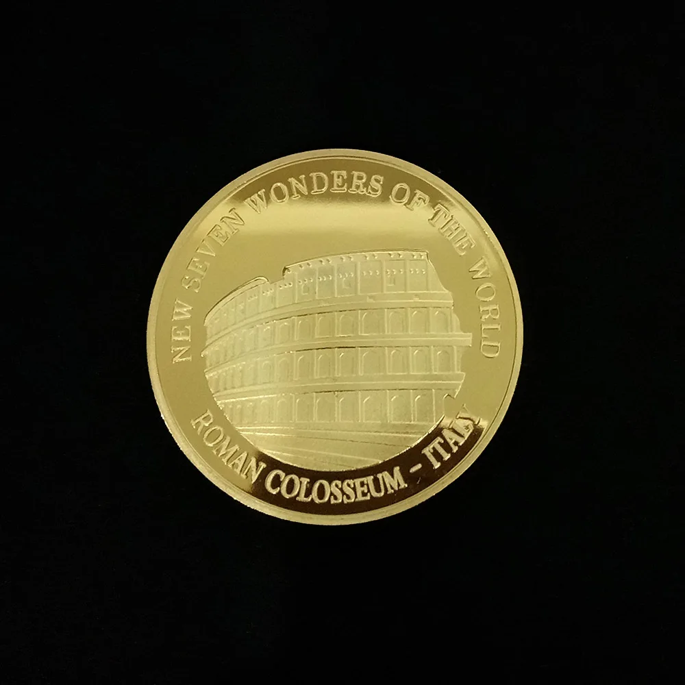Pamiątkowa moneta kolekcjonerska Siedem Cudów Świata śliwka