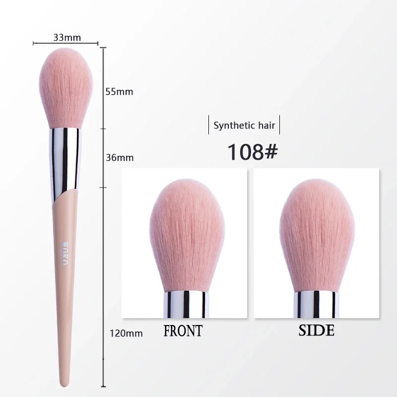 Pędzel do makijażu - puder, podkład, róż i kontur Fenty 108