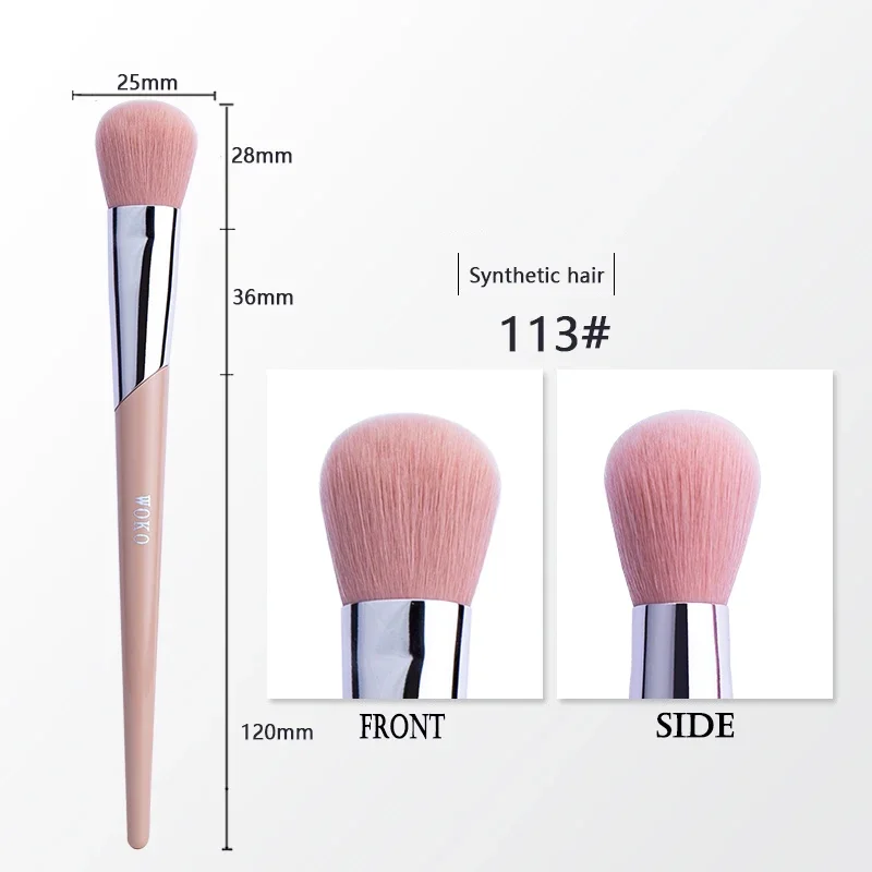 Pędzel do makijażu - puder, podkład, róż i kontur Fenty 113