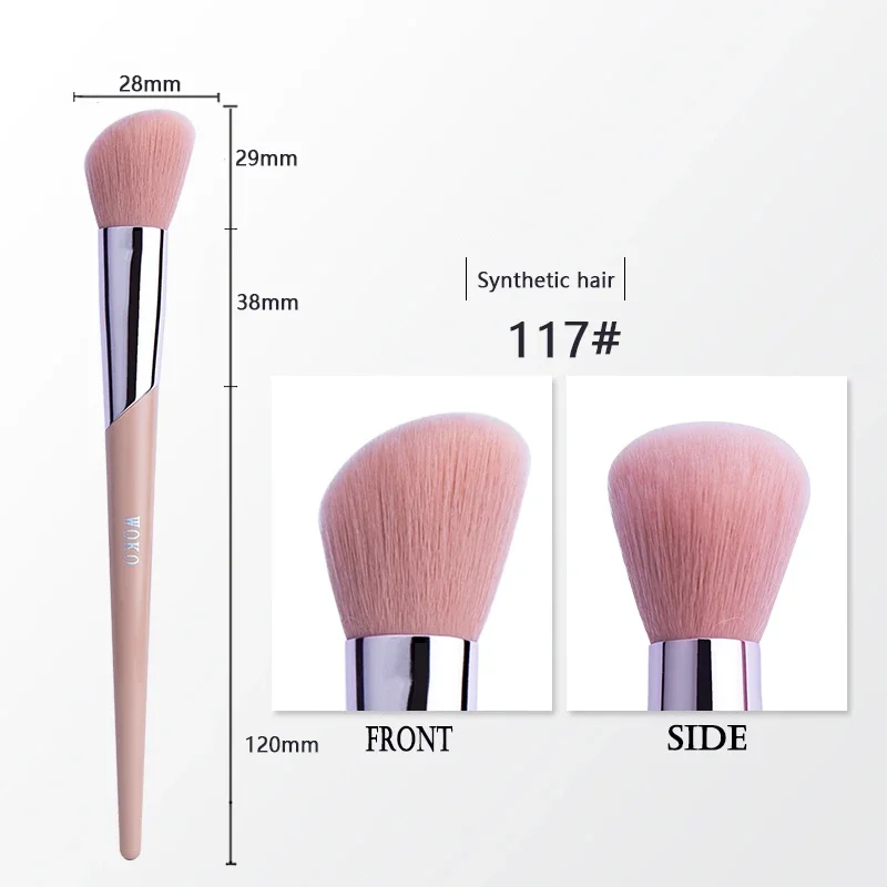 Pędzel do makijażu – puder, podkład, róż i kontur Fenty 117