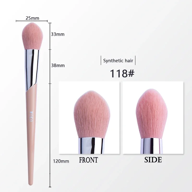 Pędzel do makijażu - puder, podkład, róż i kontur Fenty 118