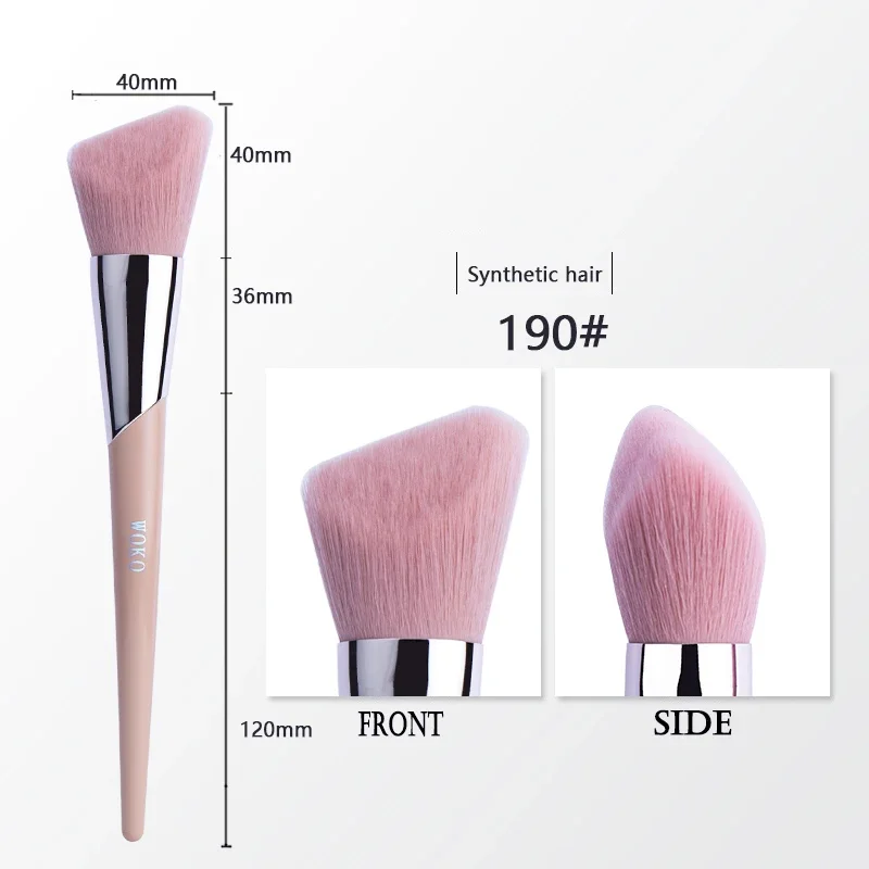 Pędzel do makijażu – puder, podkład, róż i kontur Fenty 190