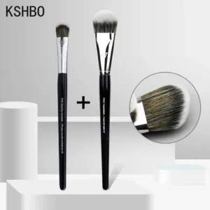 Pędzle do podkładu z główką w kształcie miotły, 2 szt. Broom and 52