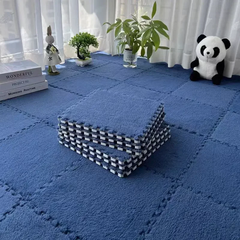 Piankowa mata puzzle dla dzieci 10 elementów 30x30 cm Jasnozielony