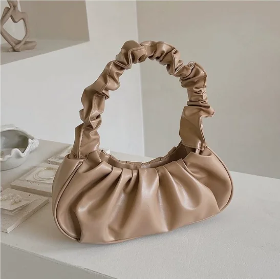 Pikowana torebka damska crossbody w stylu chmurki Khaki