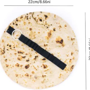 Piórnik w kształcie tortilli Burrito — zabawny organizer szkolny Beżowy