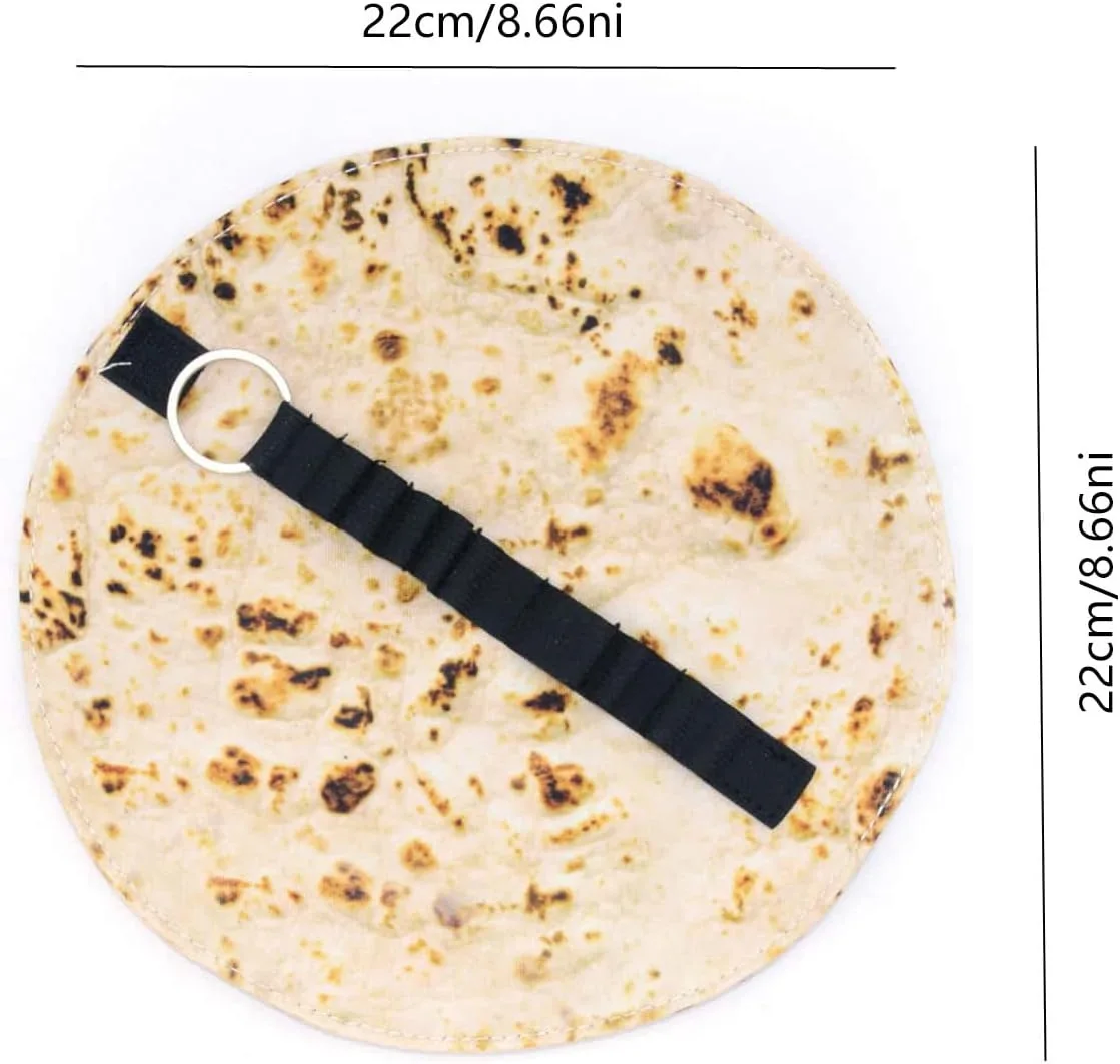 Piórnik w kształcie tortilli Burrito — zabawny organizer szkolny Beżowy