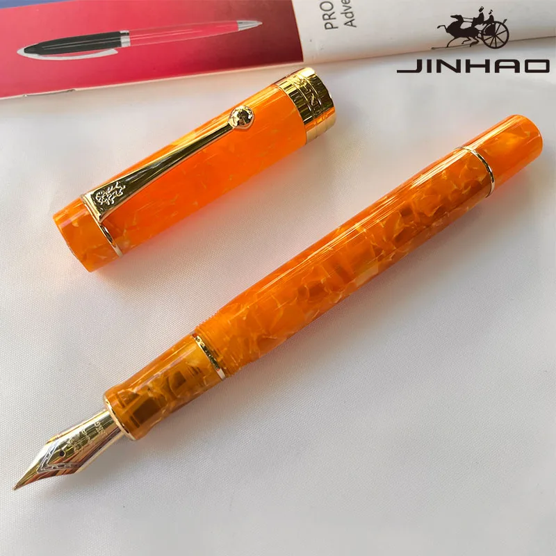 Pióro wieczne Jinhao 100 z celuloidu i konwerterem Jasny