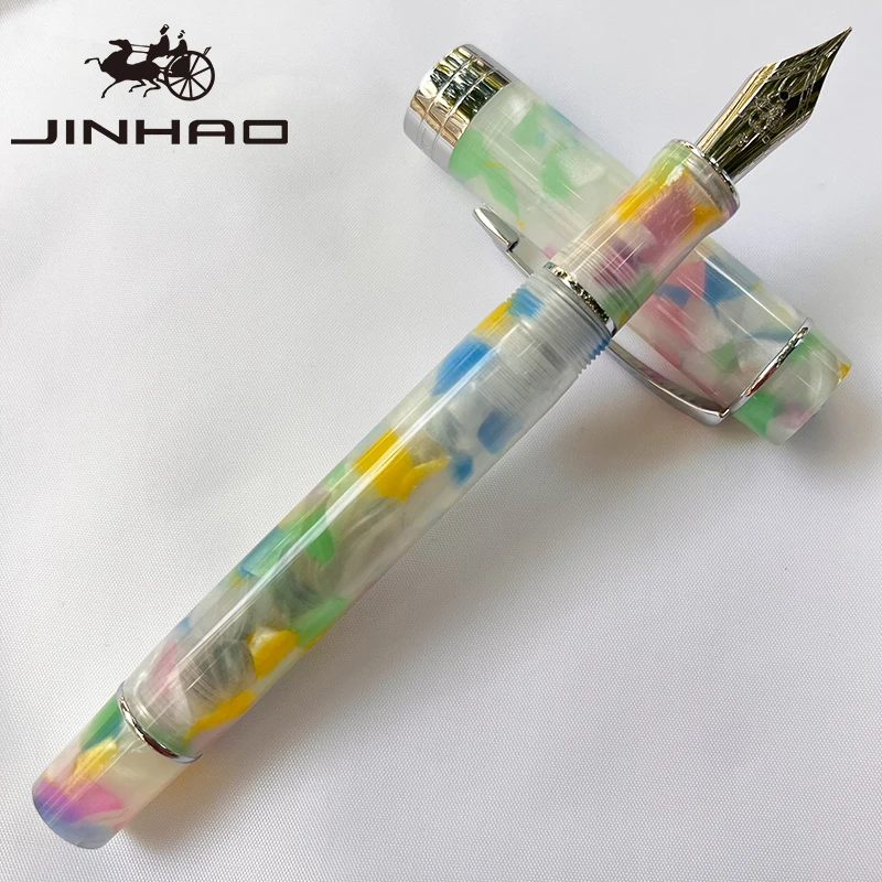Pióro wieczne Jinhao 100 z srebrnym klipsem ze strzałką Jasny