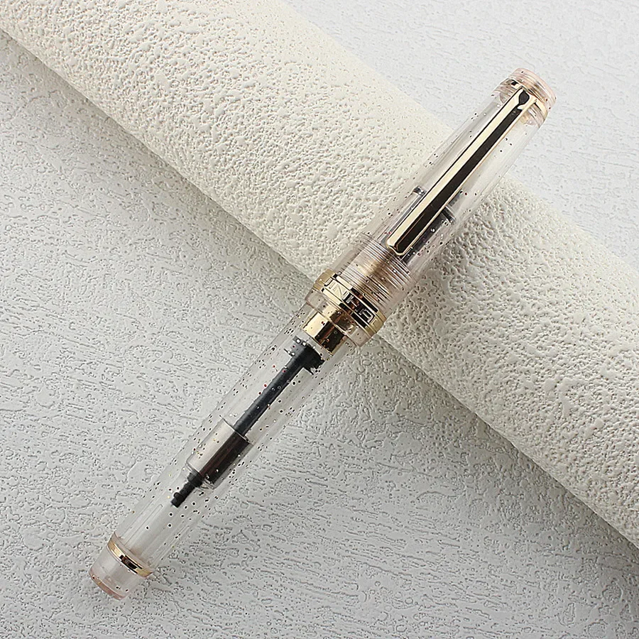 Pióro wieczne Jinhao 82 akrylowe ze stalówką EF/F, elegancki design Bordowy