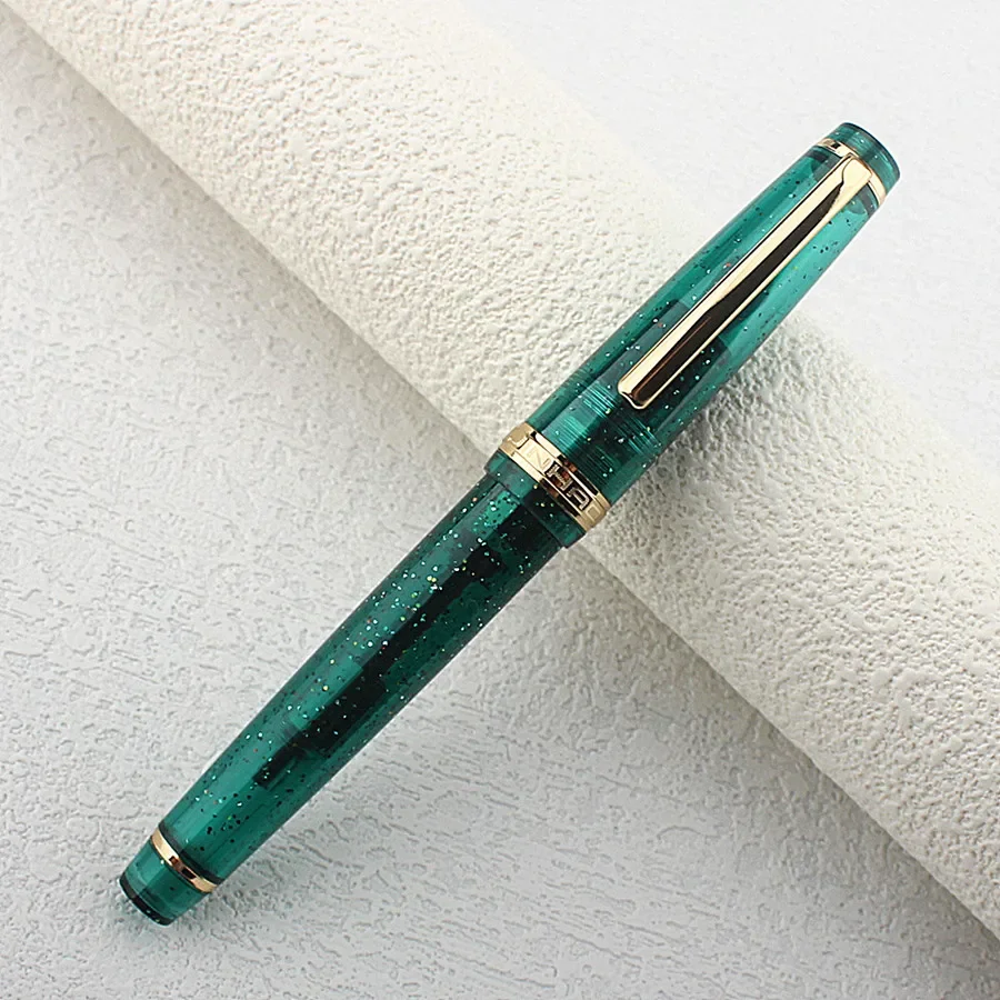 Pióro wieczne Jinhao 82 akrylowe ze stalówką EF/F, elegancki design Fioletowy
