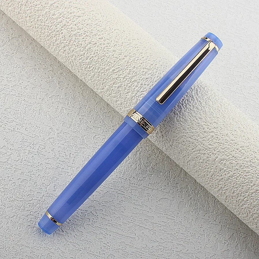 Pióro wieczne Jinhao 82 akrylowe ze stalówką EF/F, elegancki design Niebieski