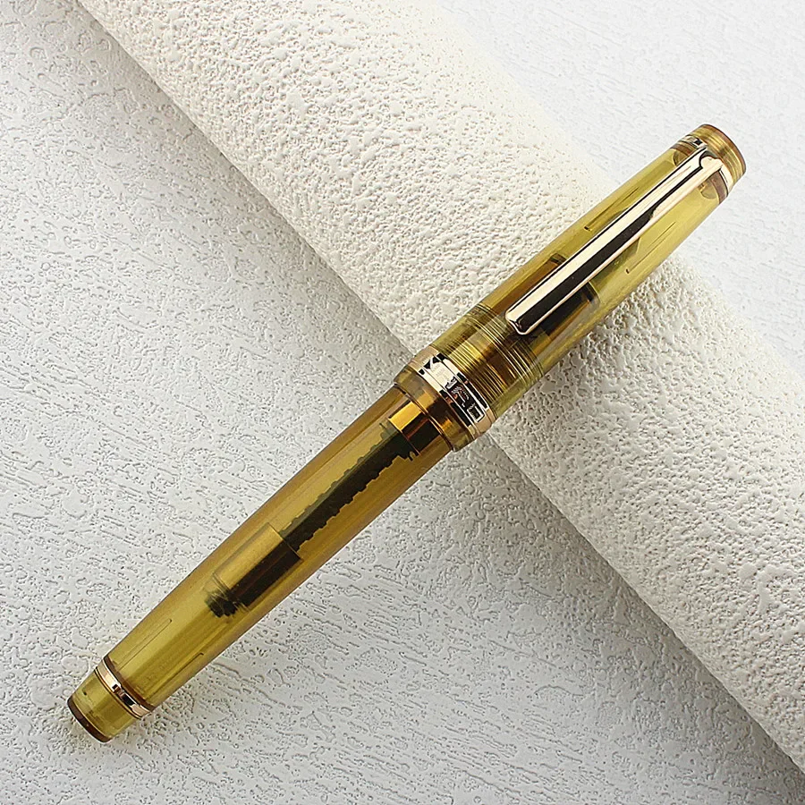 Pióro wieczne Jinhao 82 akrylowe ze stalówką EF/F, elegancki design Pomarańczowy