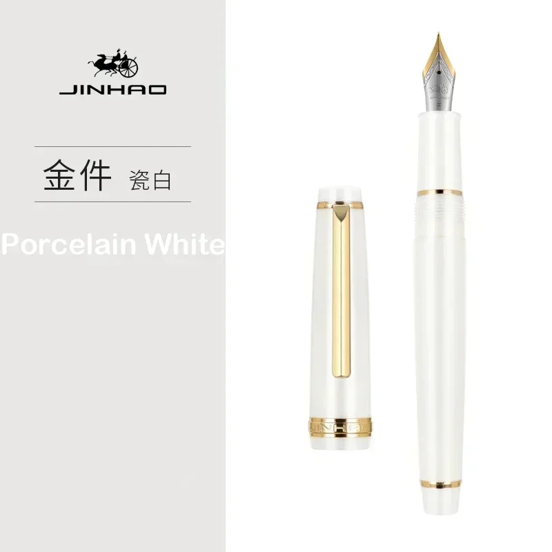 Pióro wieczne Jinhao 82 akrylowe ze stalówką 1,0 mm i złotym klipsem Bordowy