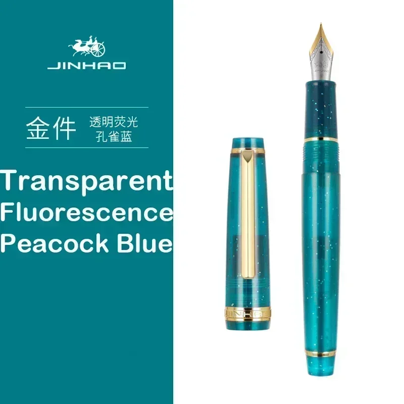 Pióro wieczne Jinhao 82 akrylowe ze stalówką 1,0 mm i złotym klipsem żółty