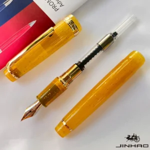 Pióro wieczne Jinhao 82 ze złotym klipsem i stalówką EF/F/M żółty