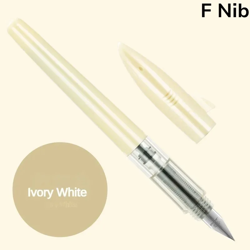 Pióro wieczne Jinhao Shark 0,5 mm ze stalówką F, kolorowe, do szkoły Biały
