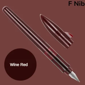 Pióro wieczne Jinhao Shark 0,5 mm ze stalówką F, kolorowe, do szkoły Czerwony
