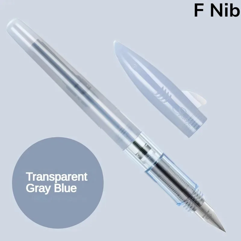 Pióro wieczne Jinhao Shark 0,5 mm ze stalówką F, kolorowe, do szkoły Jasnoszary