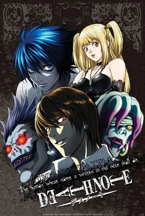 Plakat Death Note anime – obraz na płótnie na ścianę 4