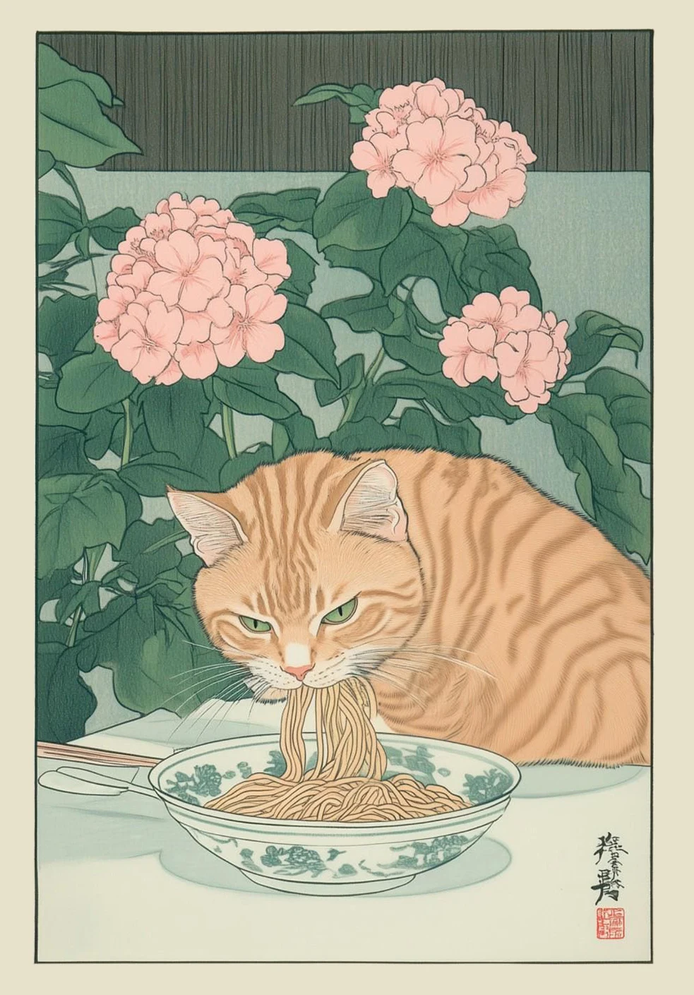 Plakat na płótnie kot tabby w wannie - retro Czarny