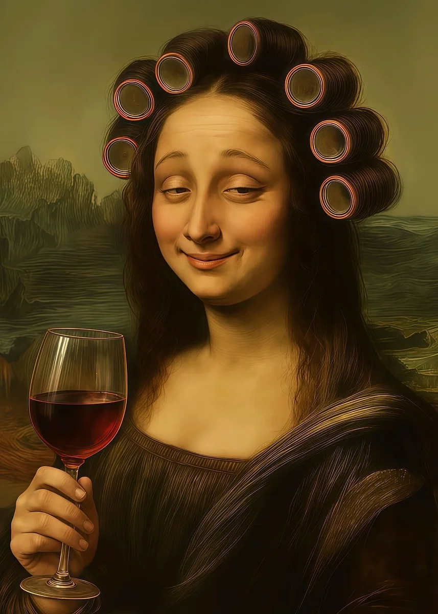 Plakat na płótnie Mona Lisa w stylu toaletowym Da5193