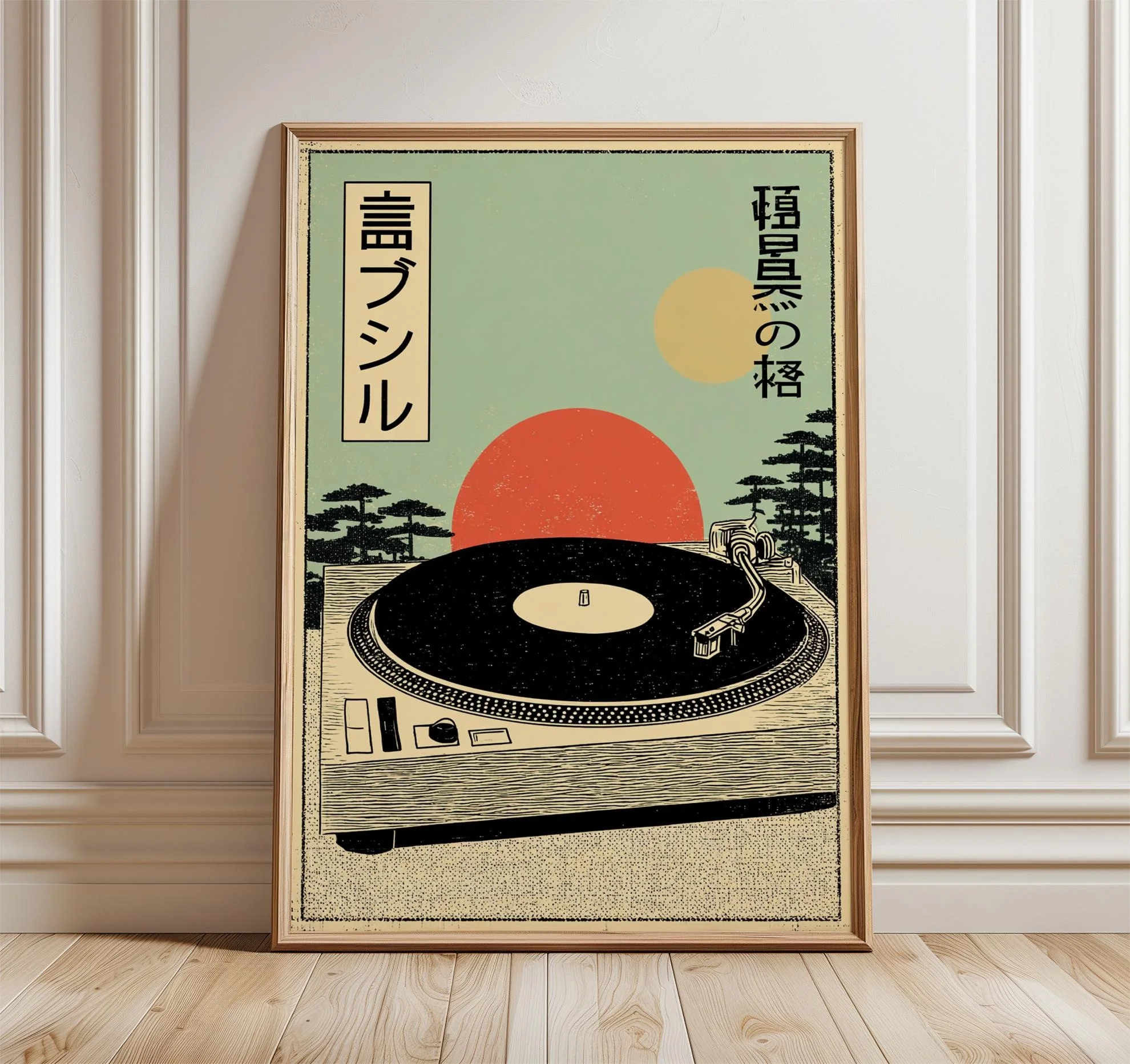 Plakat na płótnie retro – winylowa muzyka, dekoracja ścienna Va1064 k