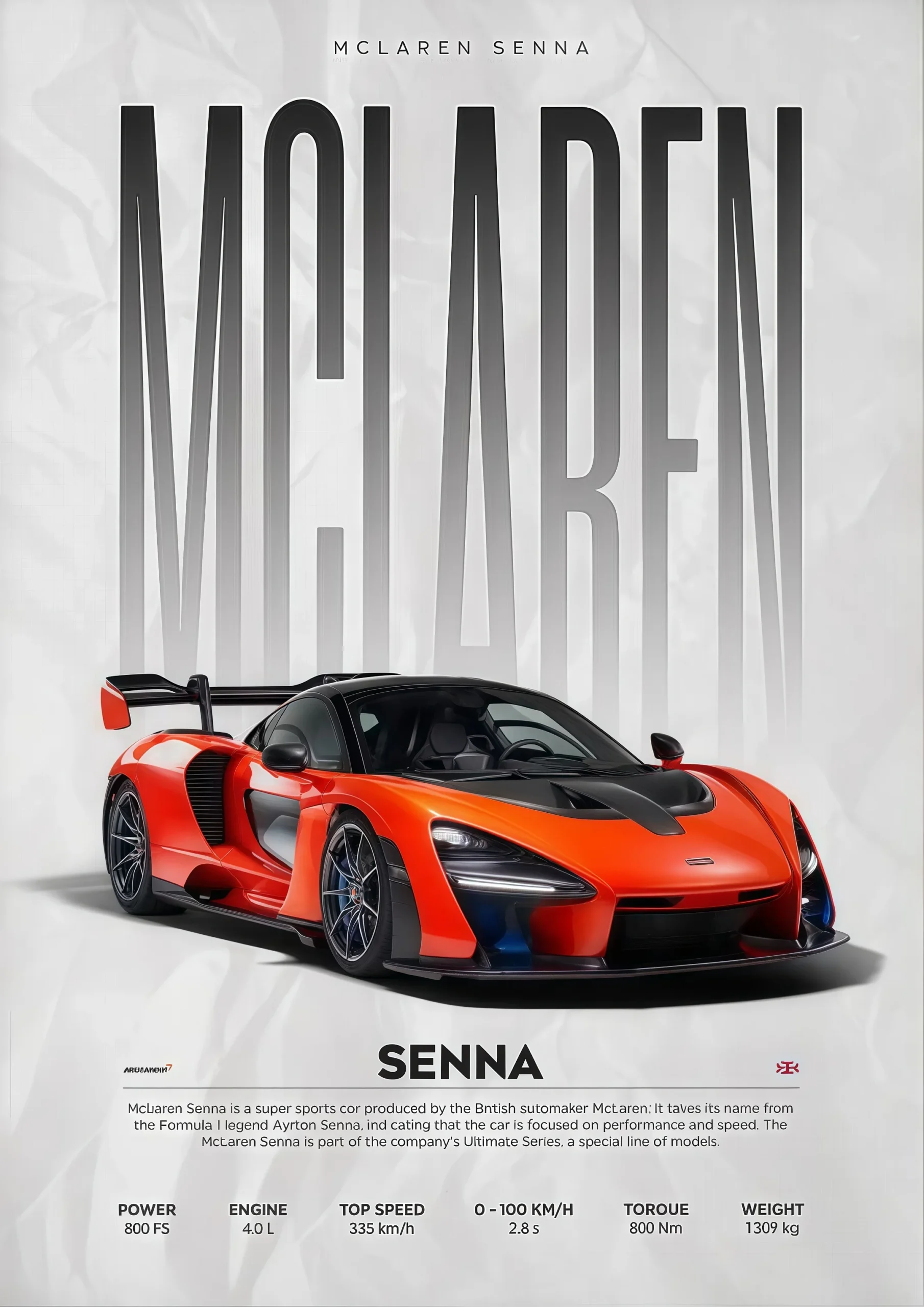 Plakat na płótnie z luksusowym samochodem sportowym 23