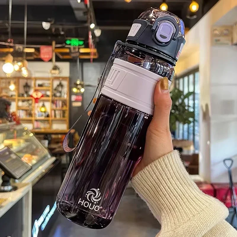 Plastikowy bidon szkolny 750 ml i 1 litr dla dzieci Fioletowy