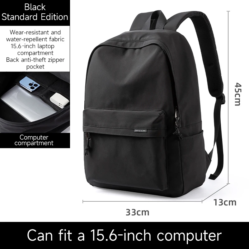 Plecak męski Oxford wodoodporny na laptopa 15,6 cala Simple 15.6inch pc