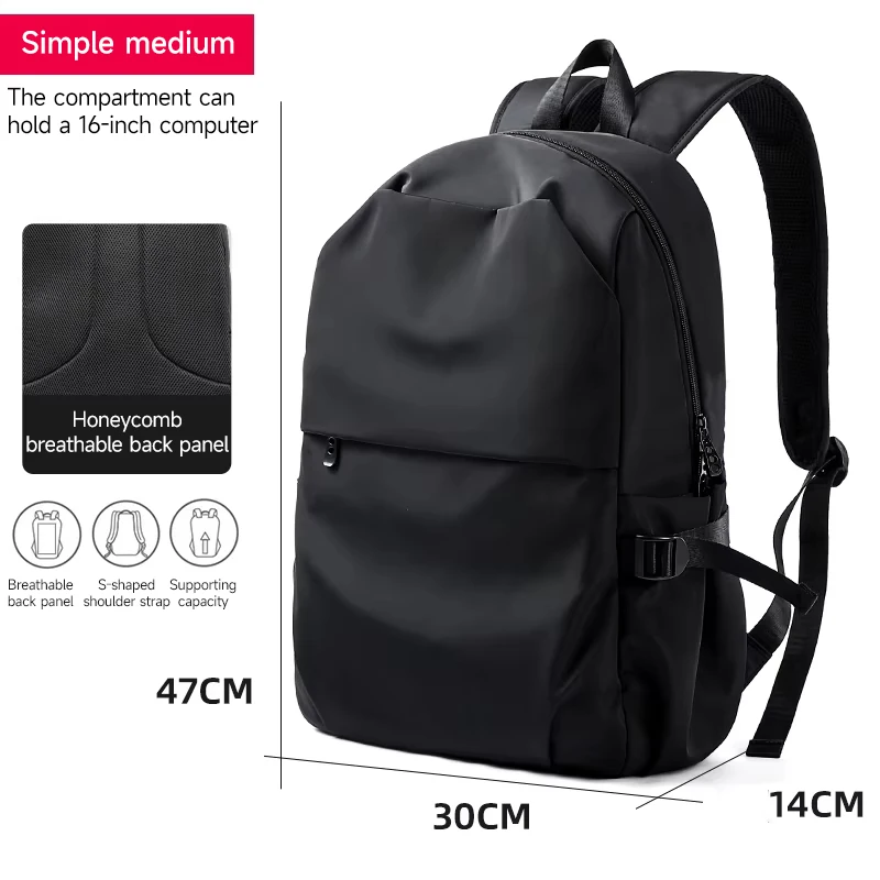 Plecak męski Oxford wodoodporny na laptopa 15,6 cala Typec 16inch pc