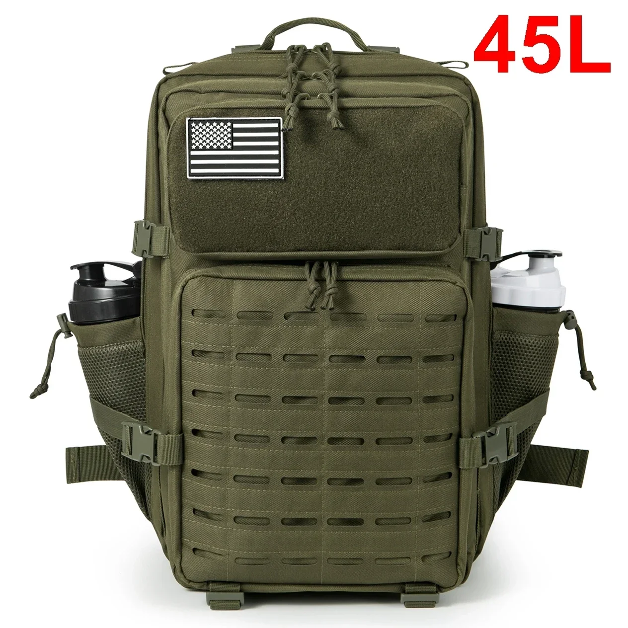 Plecak taktyczny 25L/45L z uchwytem na bidon Zielony