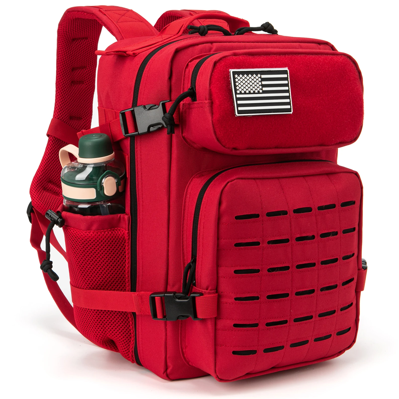 Plecak taktyczny 25L MOLLE outdoorowy turystyczny Czerwony
