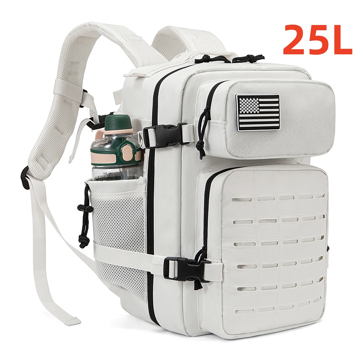 Plecak taktyczny 25L MOLLE outdoorowy turystyczny Biały