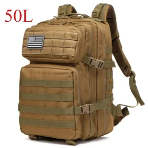 Plecak taktyczny Molle 25L/50L na wyprawy Khaki