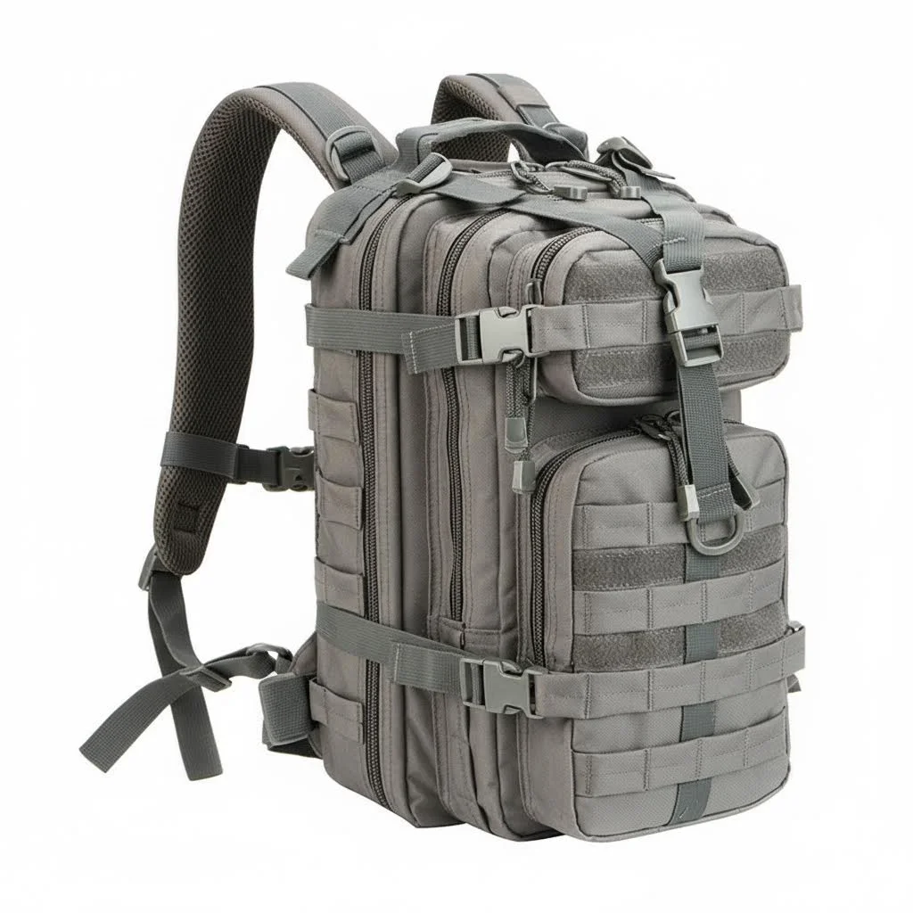 Plecak taktyczny outdoorowy 30L odporny na rozdarcia Szary