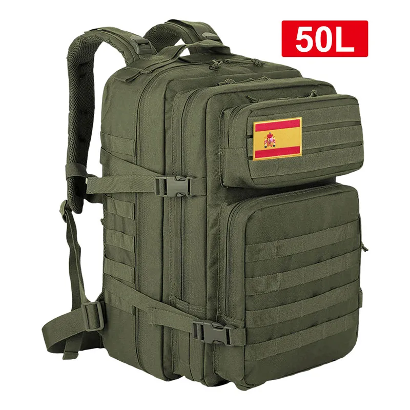 Plecak taktyczny wojskowy wodoodporny 25-50 L Zielony