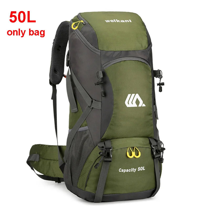Plecak turystyczny 50L wodoodporny na trekking i wędrówki Zielony